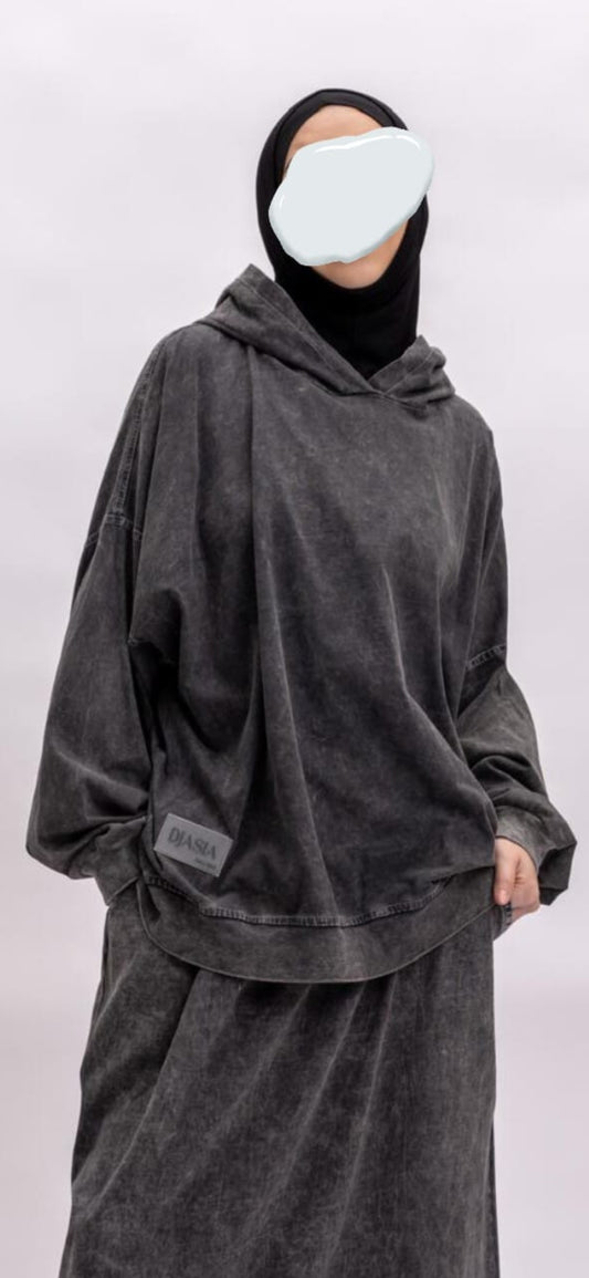 Sweat capuche oversize